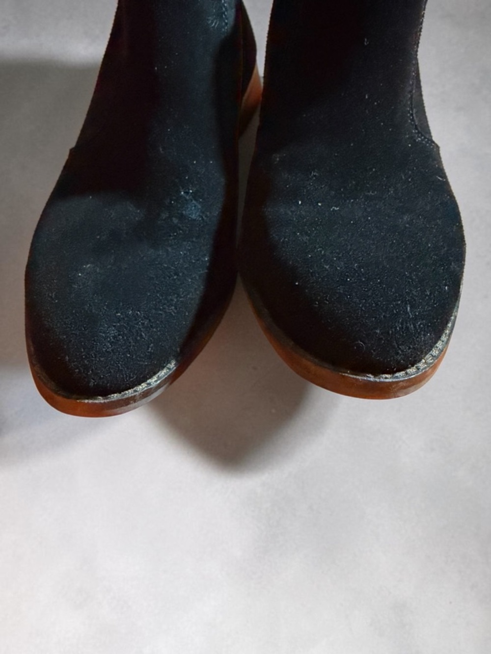 Lucky Brand Black Suede Ankle Bootie- Size 8.5 - Picture 6 of 12